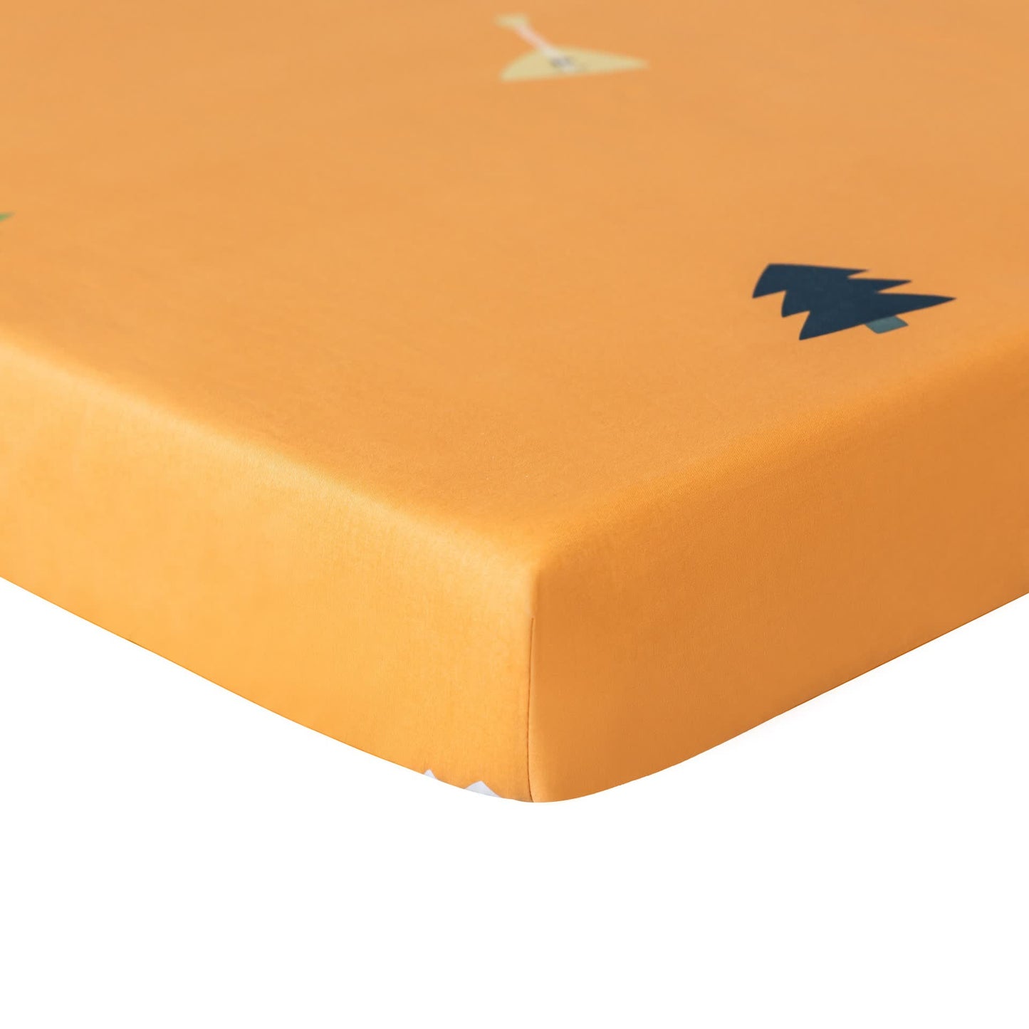 Parure de lit en coton pour lit enfant avec motifs animaux dans un motif forêt (3 pièces)