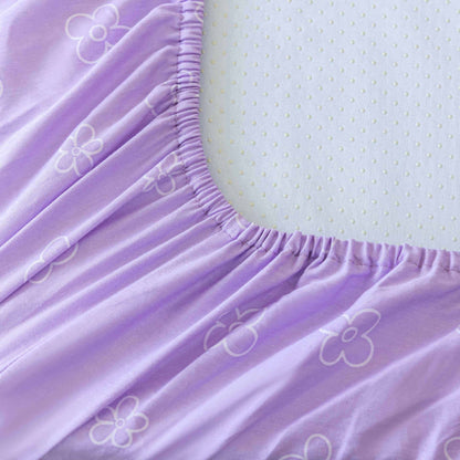 Parure de lit élégante pour lit d'enfant en pur coton à motif floral (3 pièces)