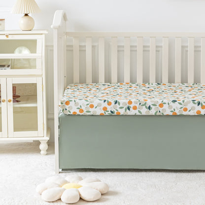 Parure de lit enfant en coton orange pastoral (3 pièces)