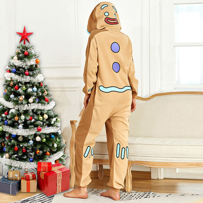 Costume de spectacle pyjama une pièce Bonhomme en pain d'épice