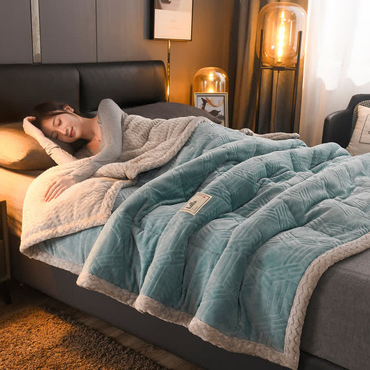 Couverture en velours doux double face