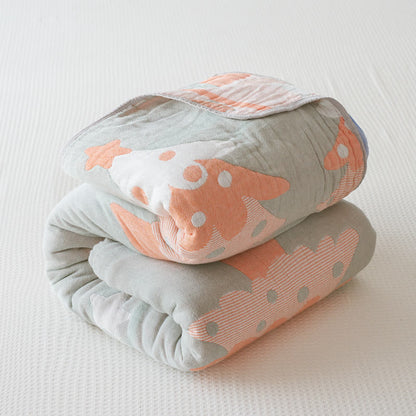 Couette en gaze de coton avec sapin de Noël dessiné