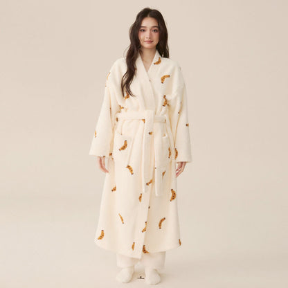 Simple Banana – Peignoir long d'hiver en polaire
