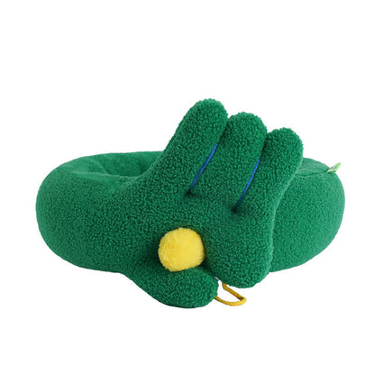 Geste du doigt – Lit chaud pour chat en hiver