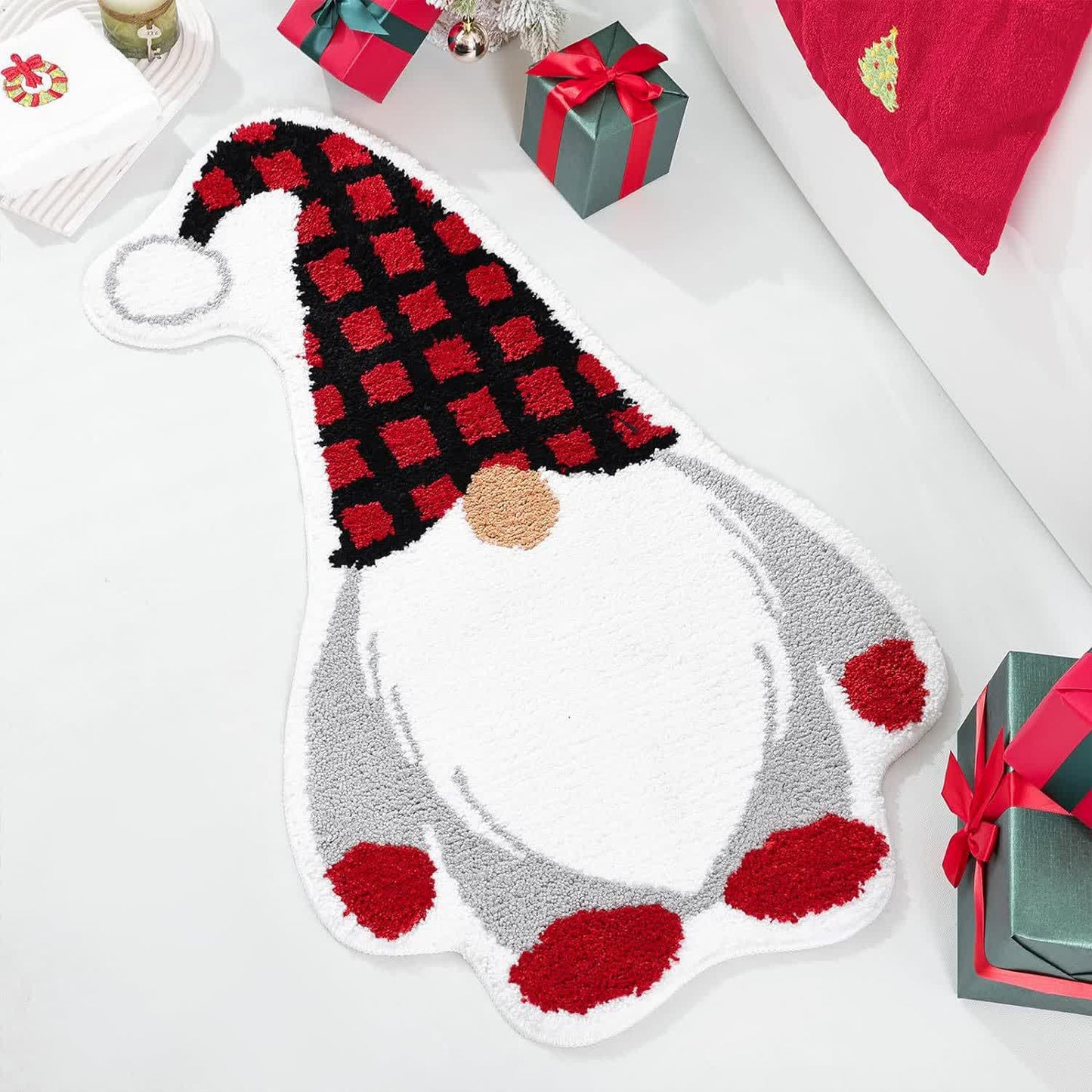 Tapis doux et festif de Noël pour la décoration de la maison