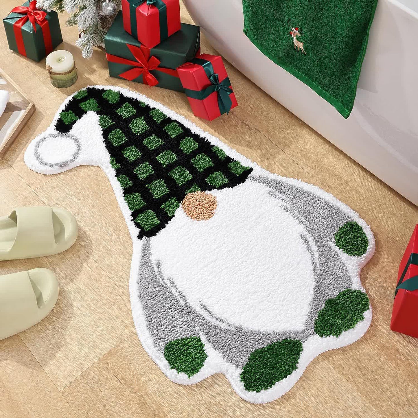 Tapis doux et festif de Noël pour la décoration de la maison
