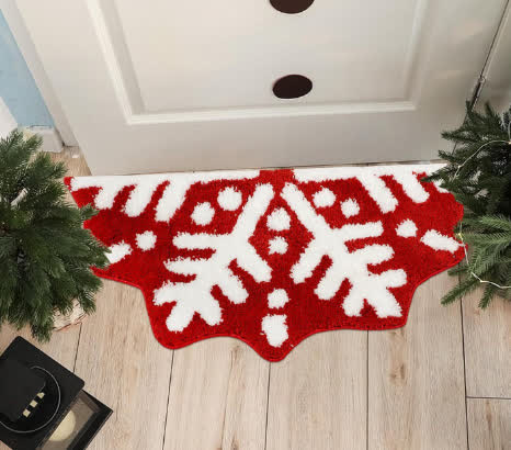 Tapis moelleux pour la décoration de Noël