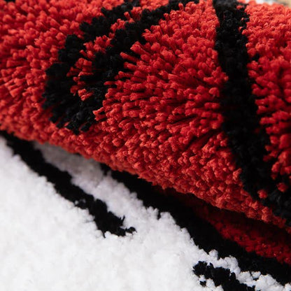 Tapis de sol floqué antidérapant avec chapeau de Noël
