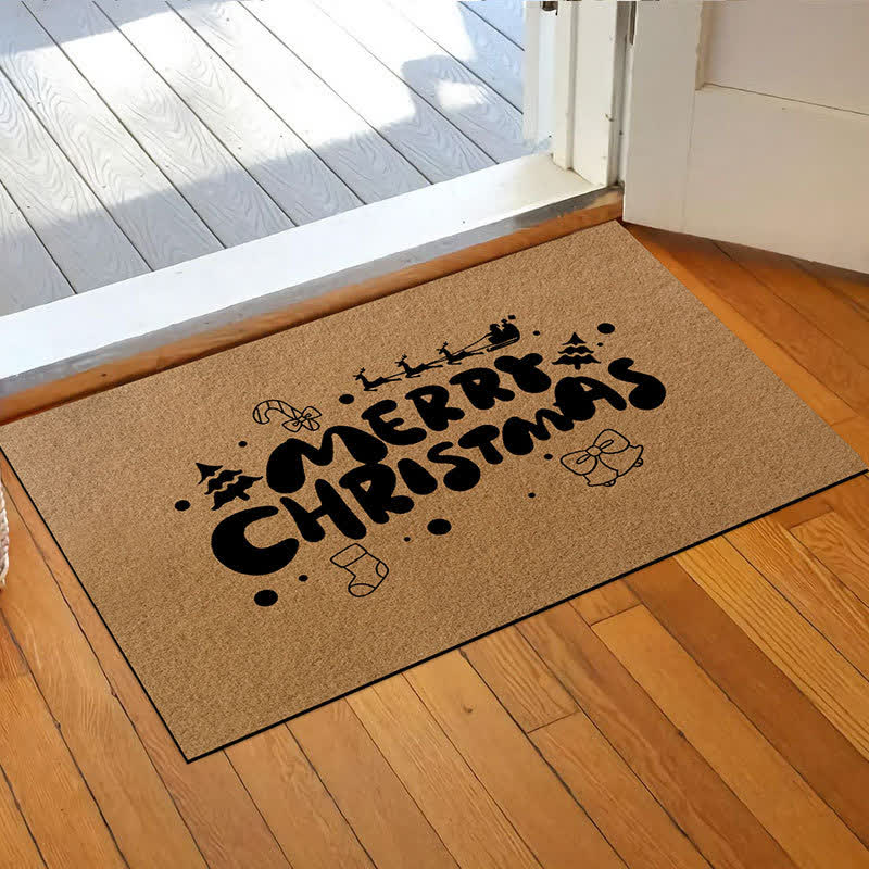 Tapis antidérapant avec motif de Noël pour la décoration de la maison