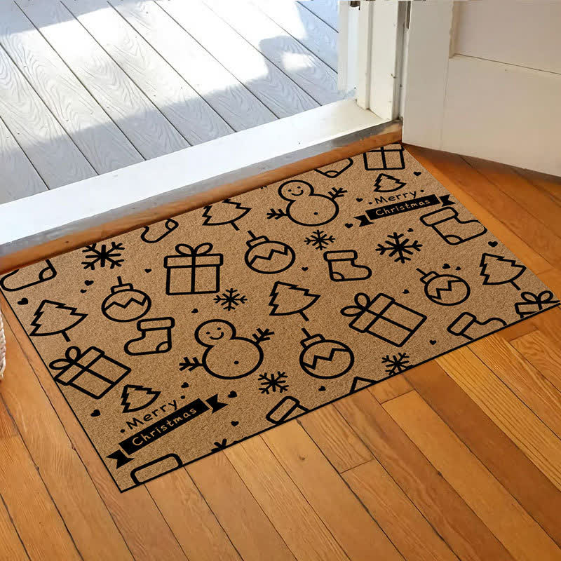 Tapis antidérapant avec motif de Noël pour la décoration de la maison
