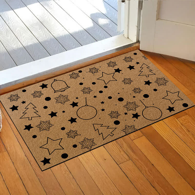Tapis antidérapant avec motif de Noël pour la décoration de la maison