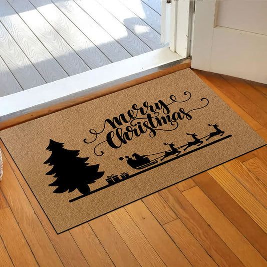 Tapis antidérapant avec motif de Noël pour la décoration de la maison
