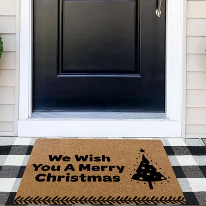 Tapis antidérapant avec motif de Noël pour la décoration de la maison