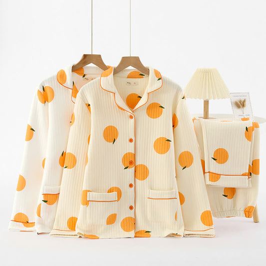 Air Cotton – Ensemble de vêtements de détente Country orange