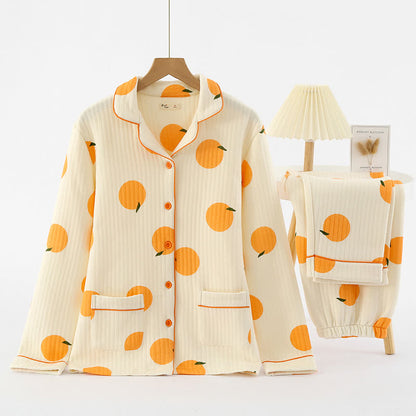 Air Cotton – Ensemble de vêtements de détente Country orange