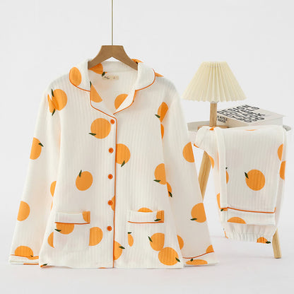 Air Cotton – Ensemble de vêtements de détente Country orange