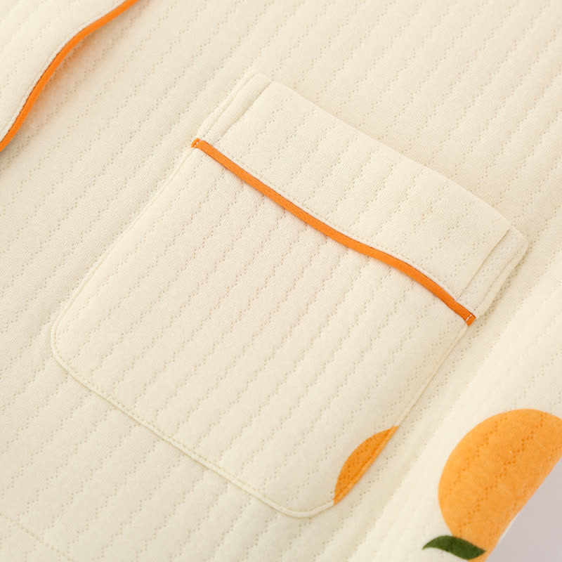 Air Cotton – Ensemble de vêtements de détente Country orange