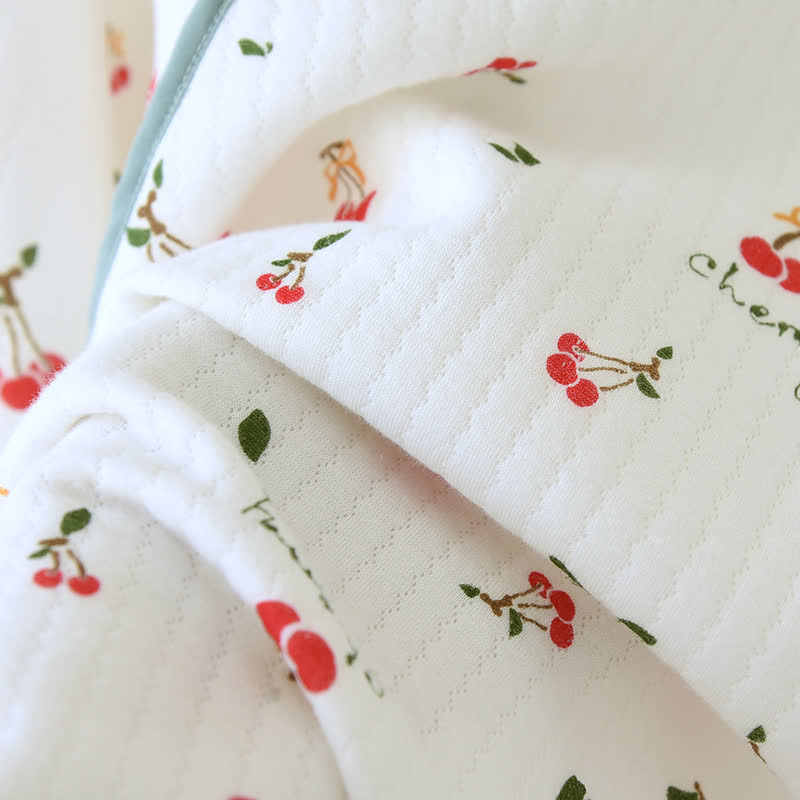 Ensemble pyjama double épaisseur en coton Air avec cerises