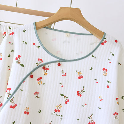 Ensemble pyjama double épaisseur en coton Air avec cerises