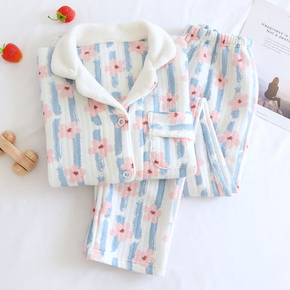 Ensemble de pyjama en coton à air chaud Refresh Flower