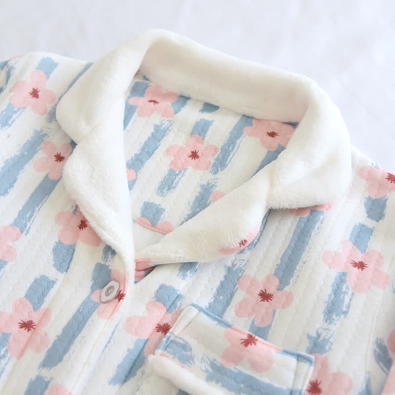 Ensemble de pyjama en coton à air chaud Refresh Flower