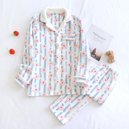 Ensemble de pyjama en coton à air chaud Refresh Flower