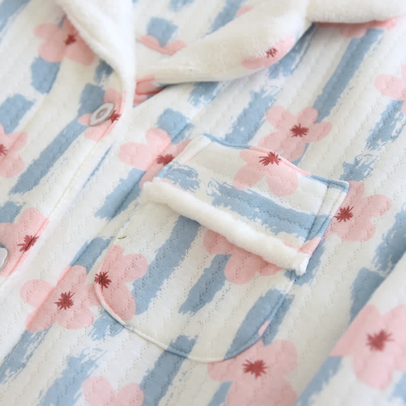 Ensemble de pyjama en coton à air chaud Refresh Flower