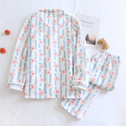 Ensemble de pyjama en coton à air chaud Refresh Flower