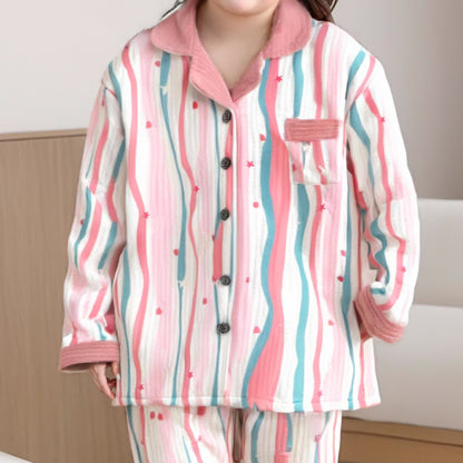 Ensemble de vêtements de nuit en coton doux et aéré grande taille