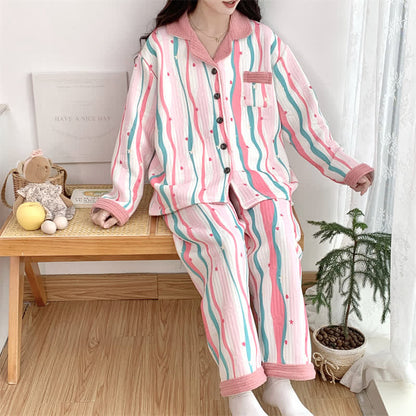 Ensemble de vêtements de nuit en coton doux et aéré grande taille