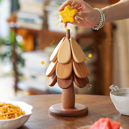 Set de table pliable et isotherme avec sapin de Noël