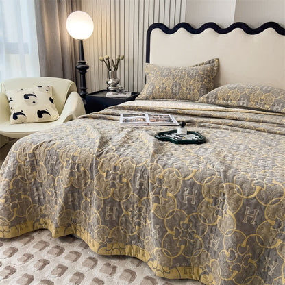 Couette en gaze de coton double épaisseur de style rétro