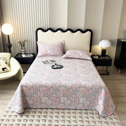 Couvre-lit matelassé en gaze de coton avec des cochons de dessin animé