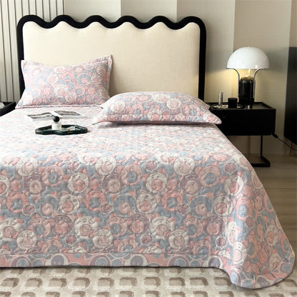 Couvre-lit matelassé en gaze de coton avec des cochons de dessin animé