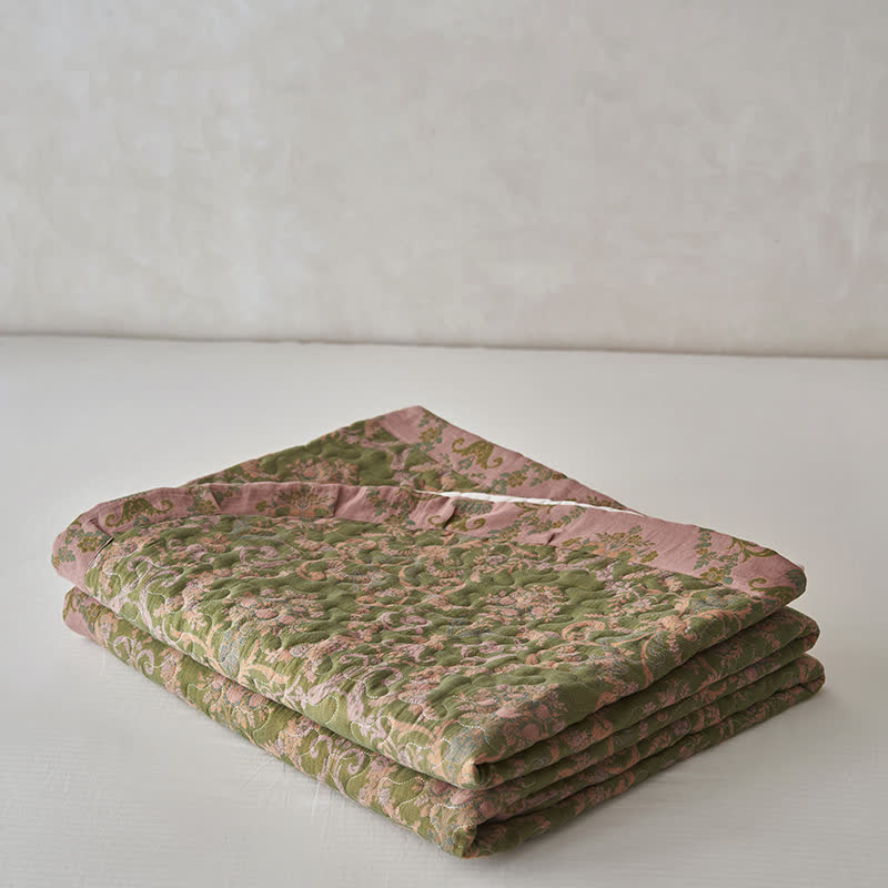 Couette matelassée double couche en gaze de coton