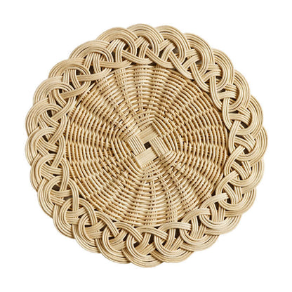 Set de table rond en rotin tissé à la main