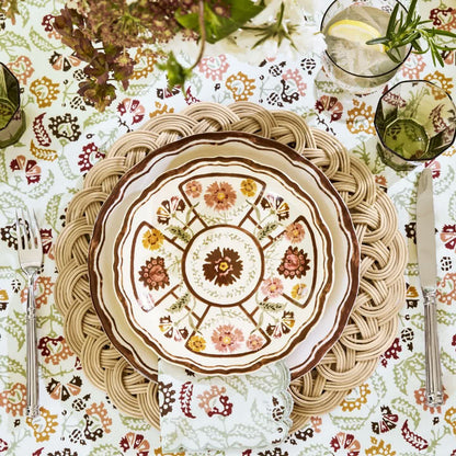 Set de table rond en rotin tissé à la main