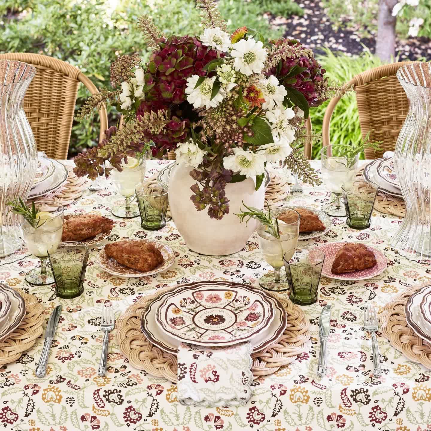 Set de table rond en rotin tissé à la main