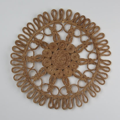 Set de table simple et rond en paille