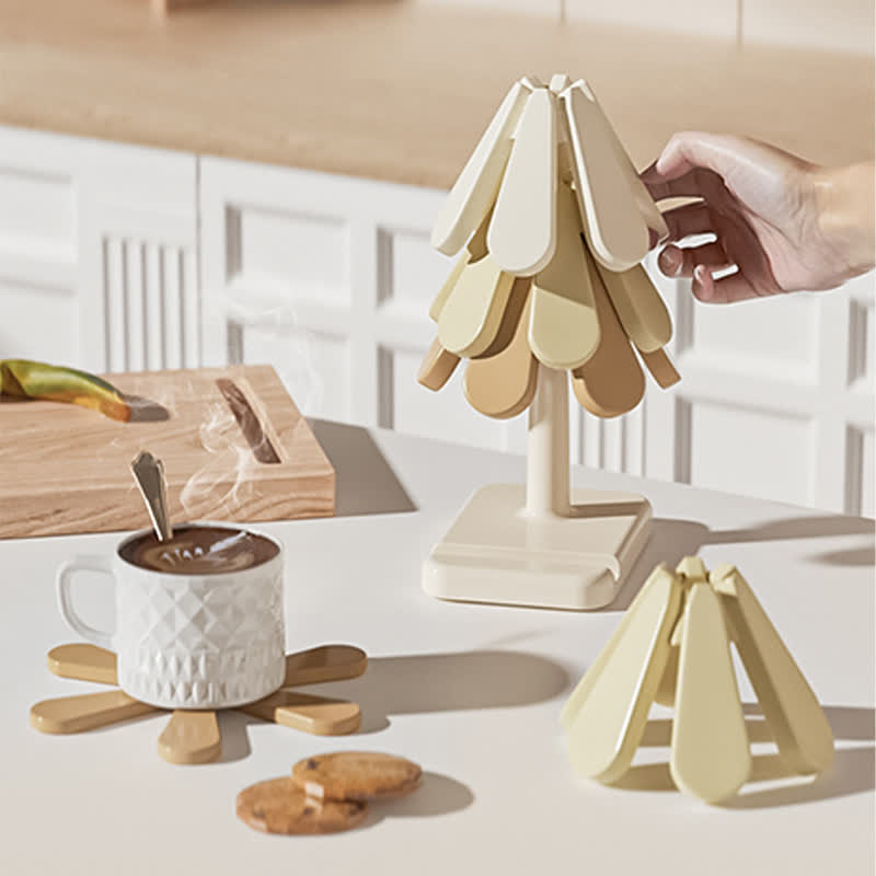 Set de table en silicone thermo-isolant avec dégradé de couleurs