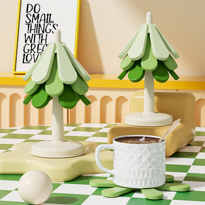 Set de table en silicone thermo-isolant avec dégradé de couleurs