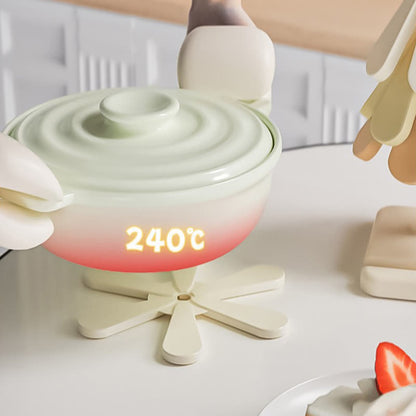 Set de table en silicone thermo-isolant avec dégradé de couleurs