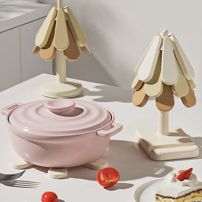 Set de table en silicone thermo-isolant avec dégradé de couleurs