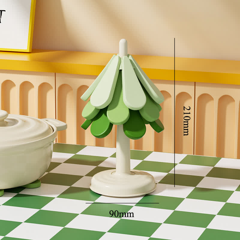 Set de table en silicone thermo-isolant avec dégradé de couleurs