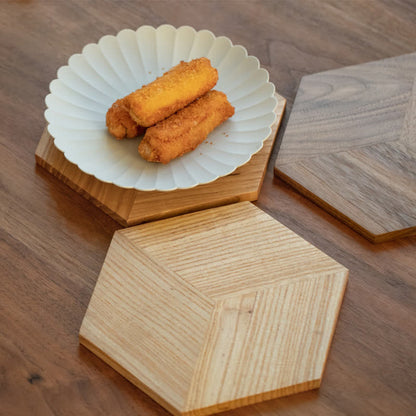 Set de table hexagonal en bois