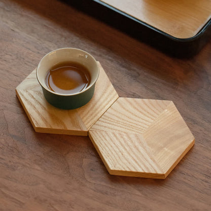 Set de table hexagonal en bois