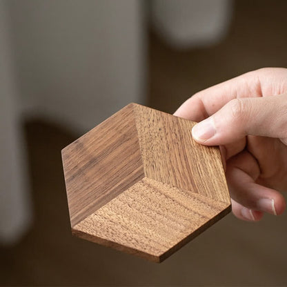 Set de table hexagonal en bois