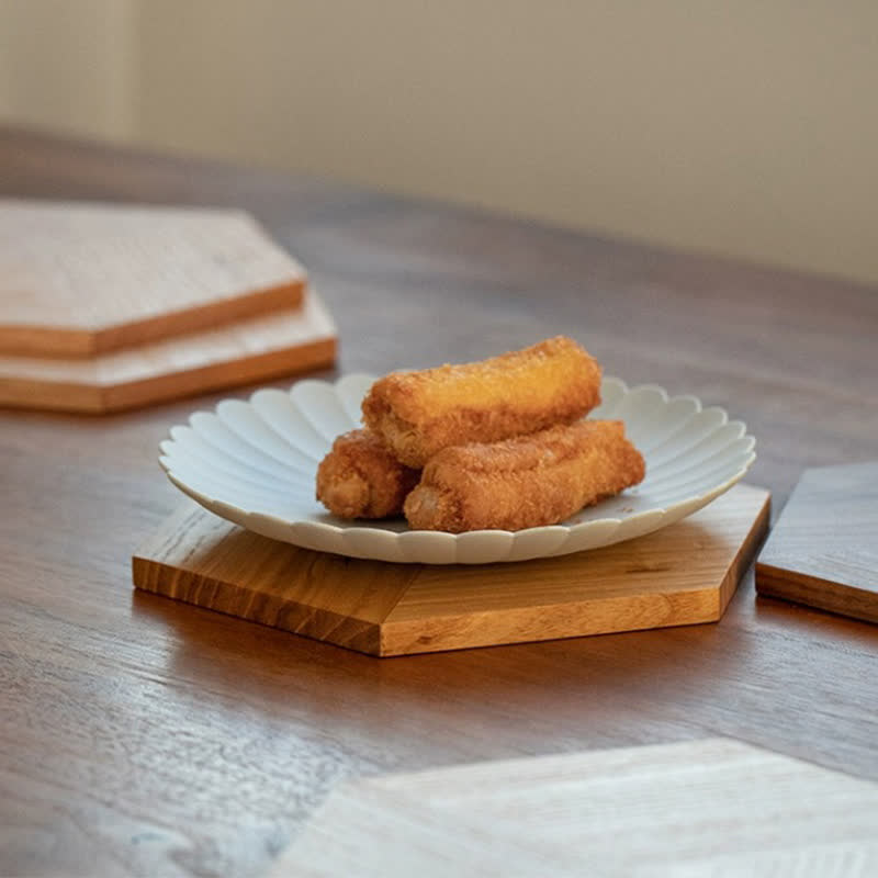 Set de table hexagonal en bois