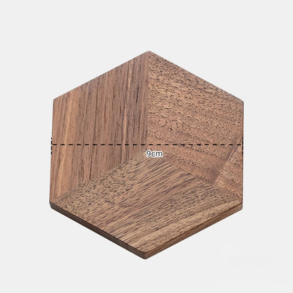 Set de table hexagonal en bois