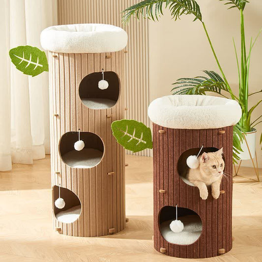 Arbre à chat résistant aux rayures Condo Barrel Tower